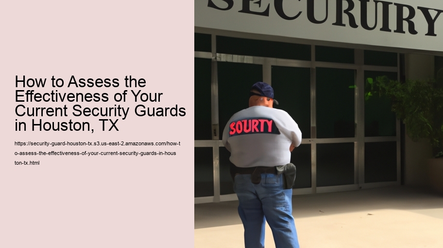 How to Assess the Effectiveness of Your Current Security Guards in Houston, TX