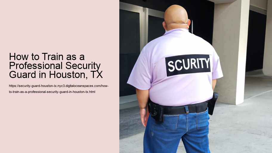 How to Train as a Professional Security Guard in Houston, TX