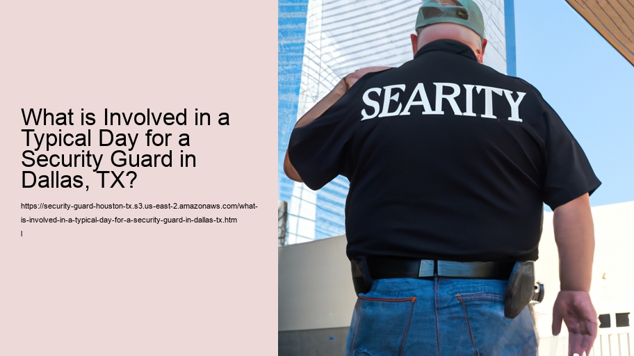 What is involved in training for security guards in Houston, TX?