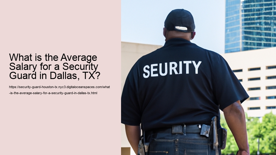 What is the average salary for a security guard in Houston, TX?